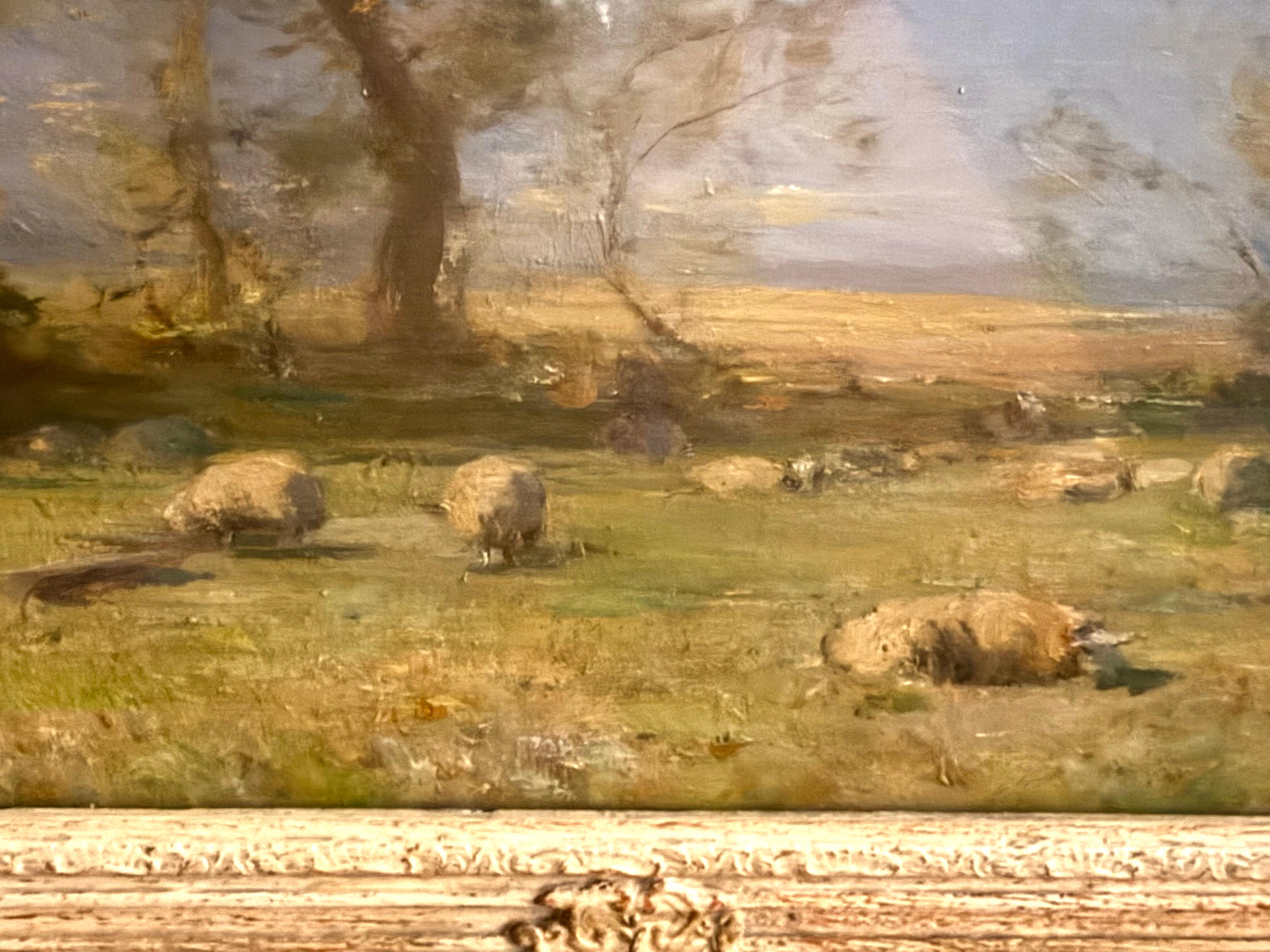 A Summer's Day, impressionistischer Sommertag, frühes 20. Jahrhundert, Öl auf Leinwand im Angebot 13