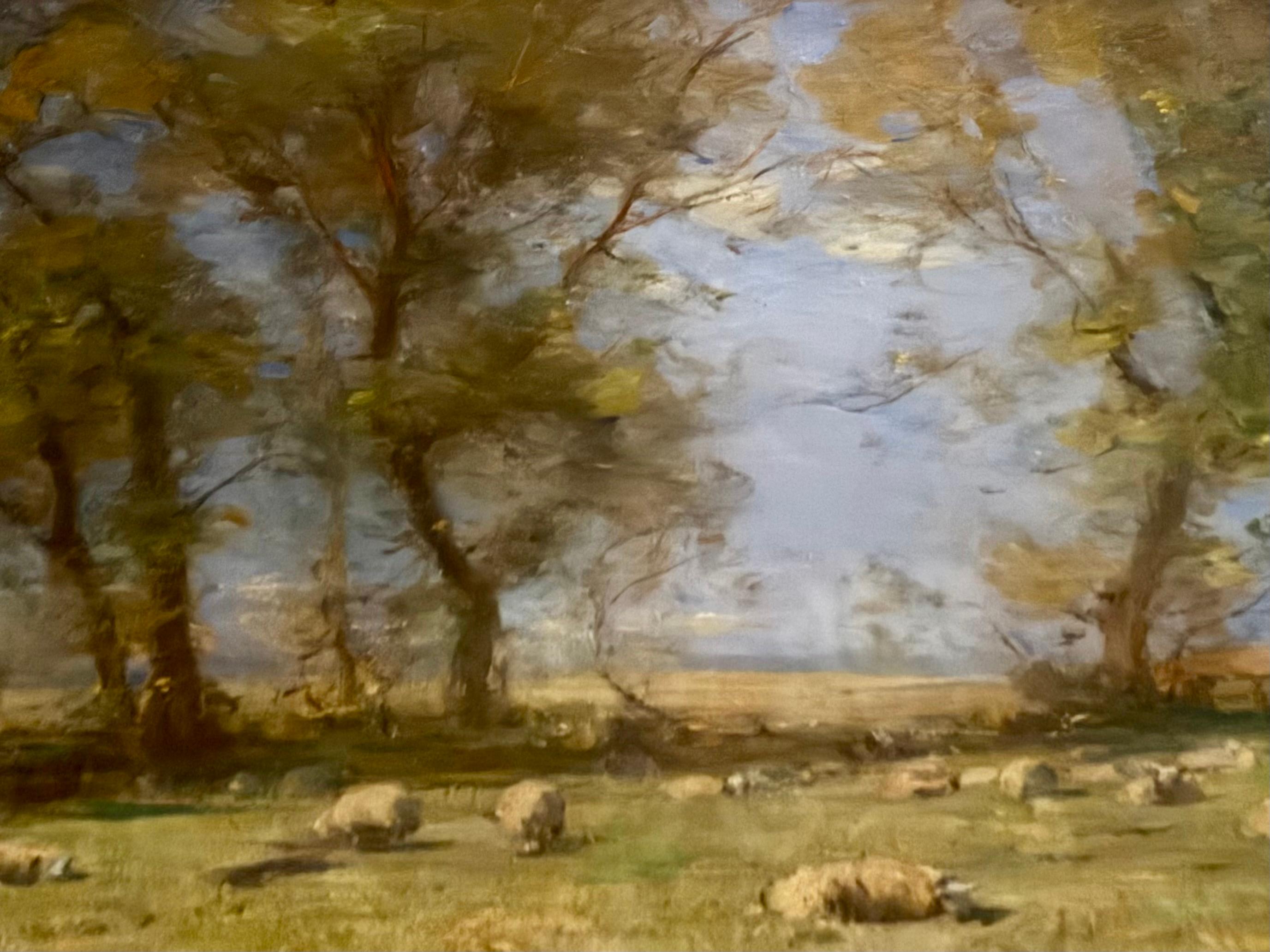 A Summer's Day, impressionistischer Sommertag, frühes 20. Jahrhundert, Öl auf Leinwand im Angebot 3