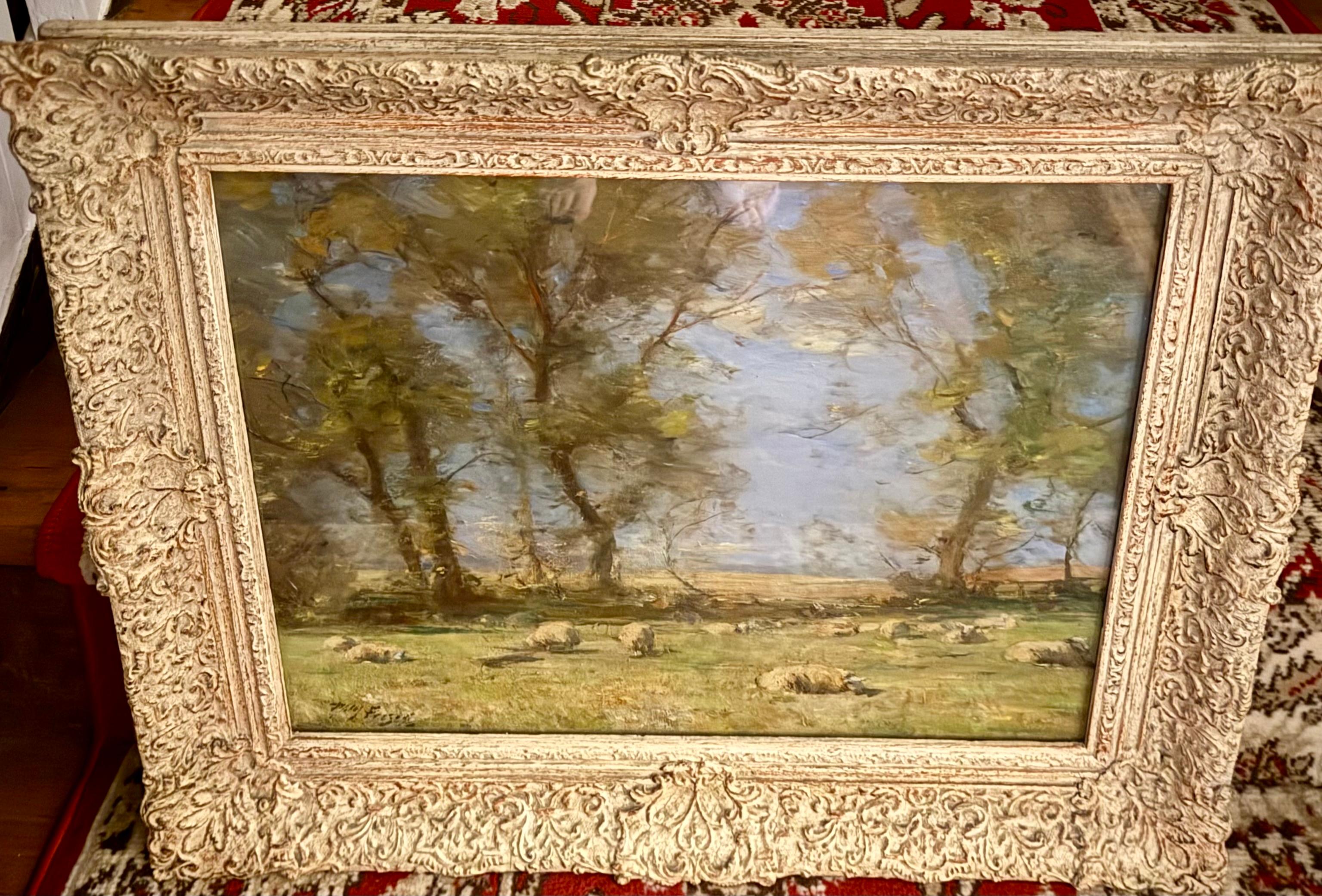 A Summer's Day, impressionistischer Sommertag, frühes 20. Jahrhundert, Öl auf Leinwand im Angebot 4