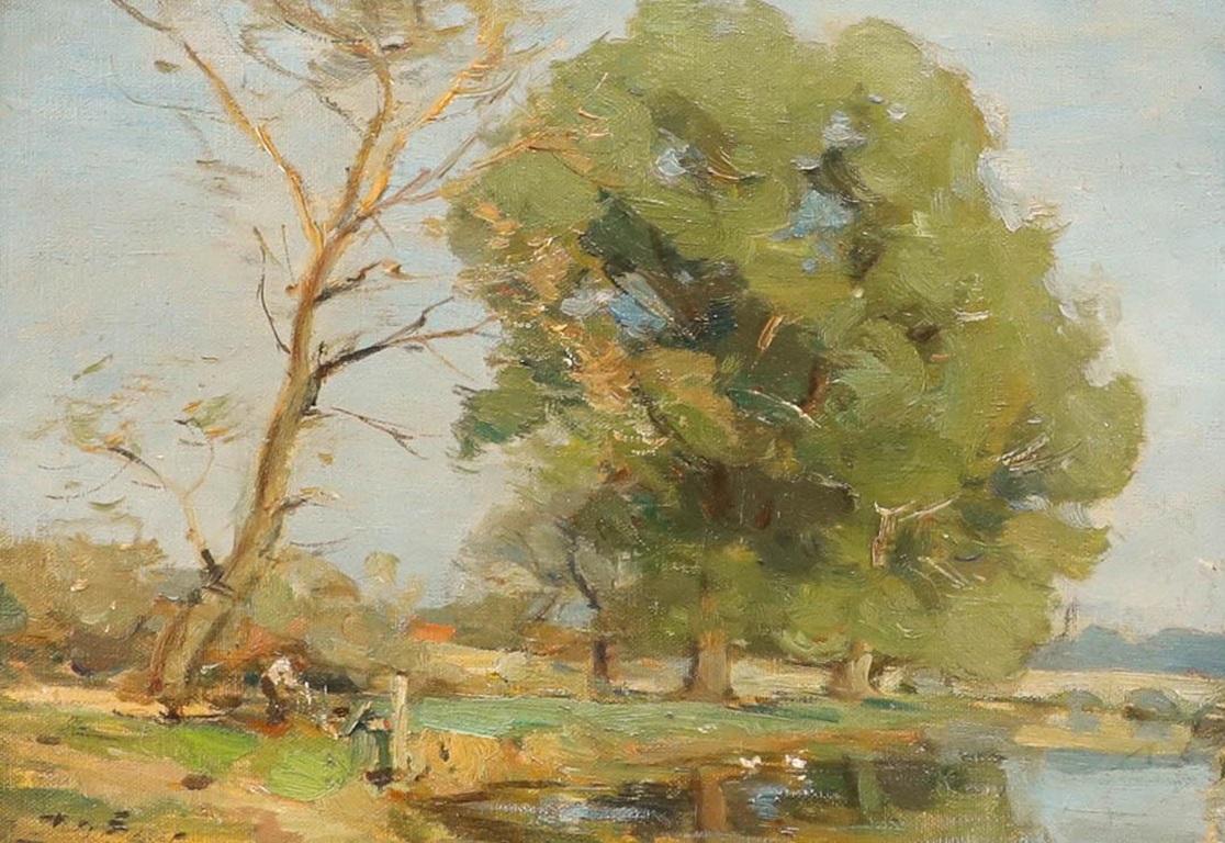 William Miller Frazer RSA (1864-1961) - Mitte des 20. Jahrhunderts Öl, Pulborough im Angebot 1