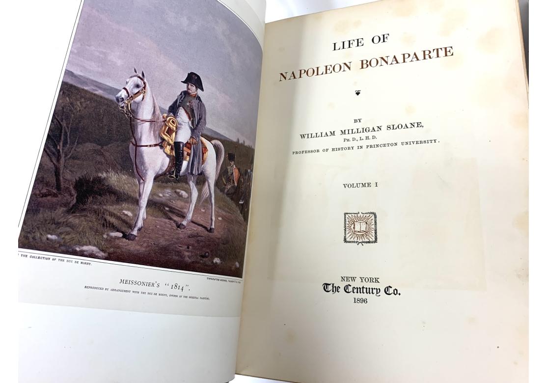 William Milligan Sloane, Life Of Napoleon Bonaparte, 1896, Complete 4 Vol. Set For Sale 2