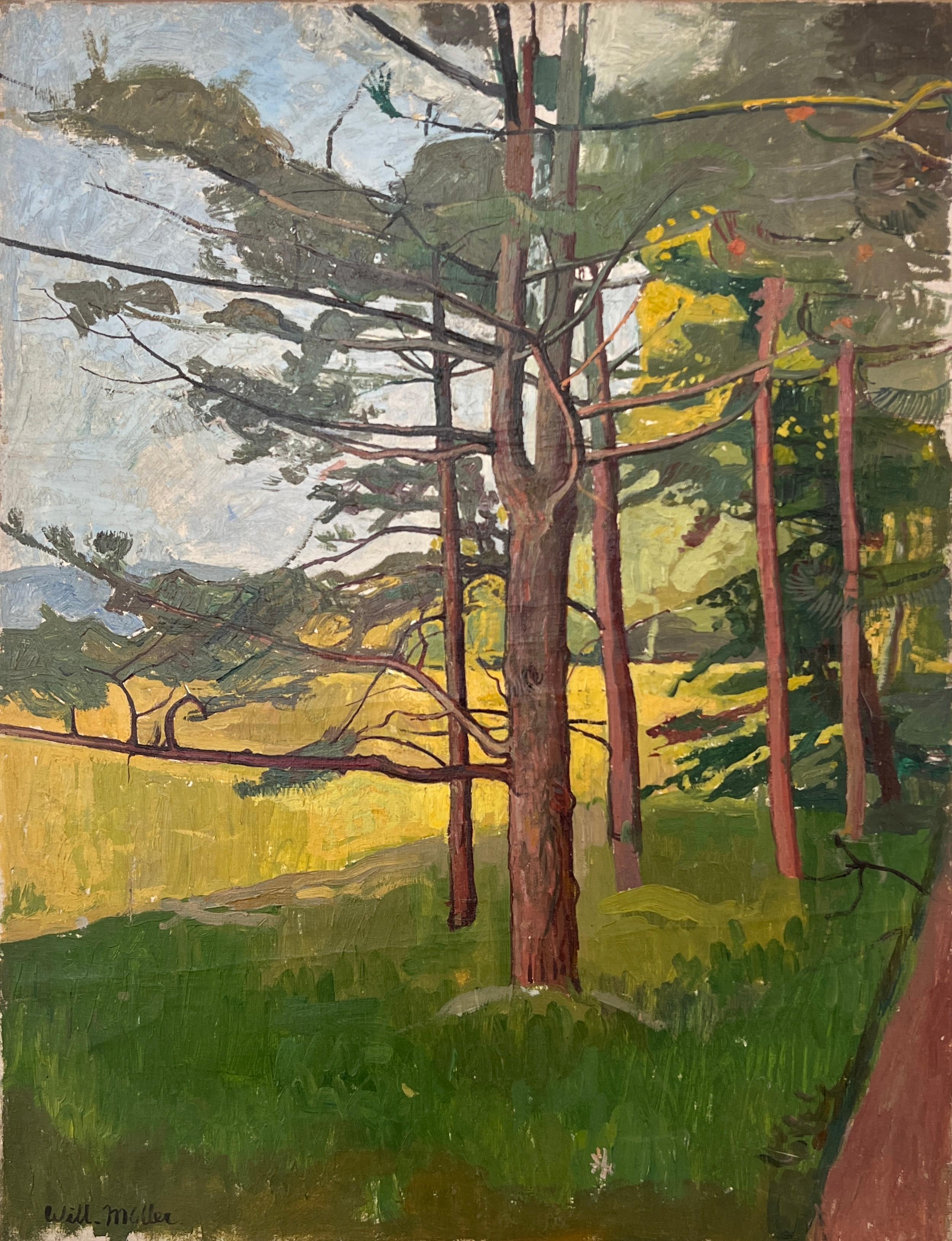 William Müller Landscape Painting - The edge of the path