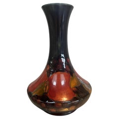 William Moorcroft, England Stamped and Signed Vintage Pomegranate Pattern Vase