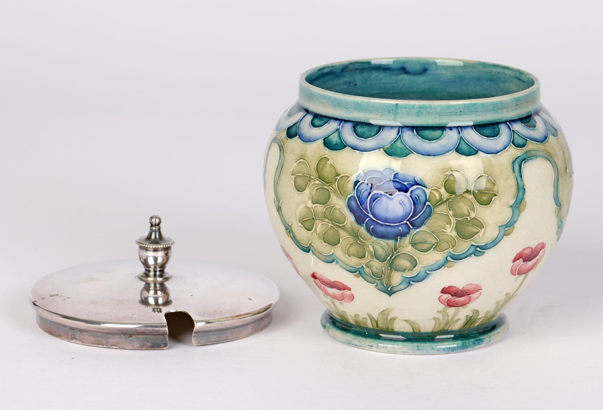 Art Nouveau William Moorcroft for James MacIntyre Florian Ware Poppy Pattern Preserve Pot