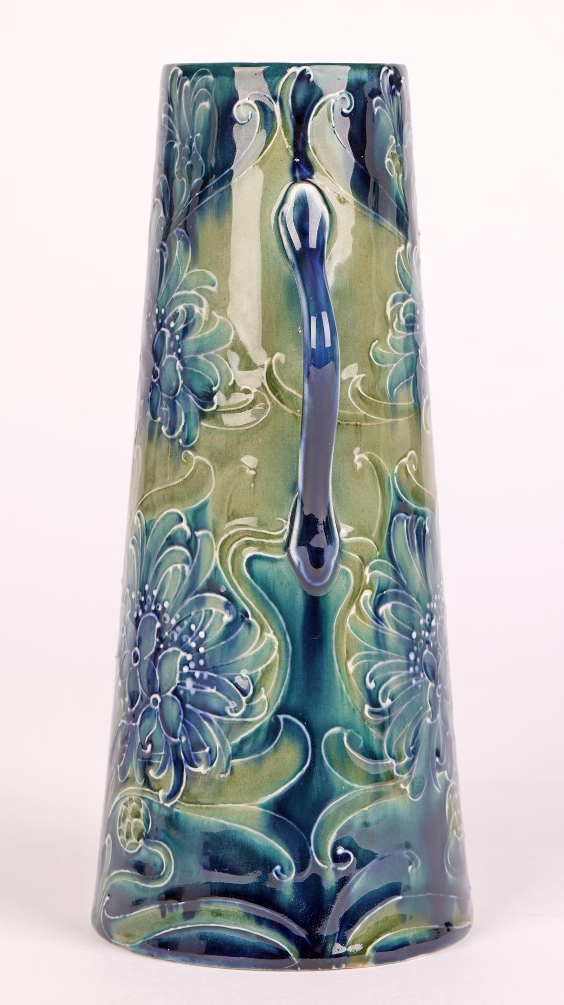 William Moorcroft James MacIntyre Blue Cornflower Twin Handled Vase 1898 5