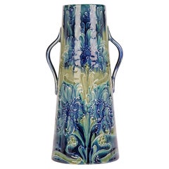 William Moorcroft James MacIntyre Blue Cornflower Twin Handled Vase 1898  