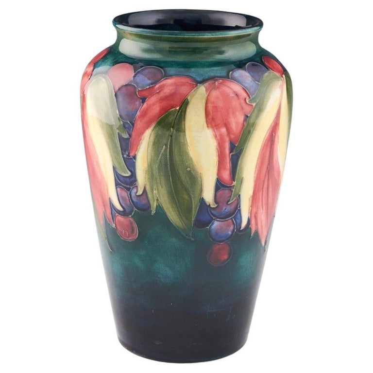 William Moorcroft Leaf and Berry Vase, c1935 For Sale at 1stDibs
