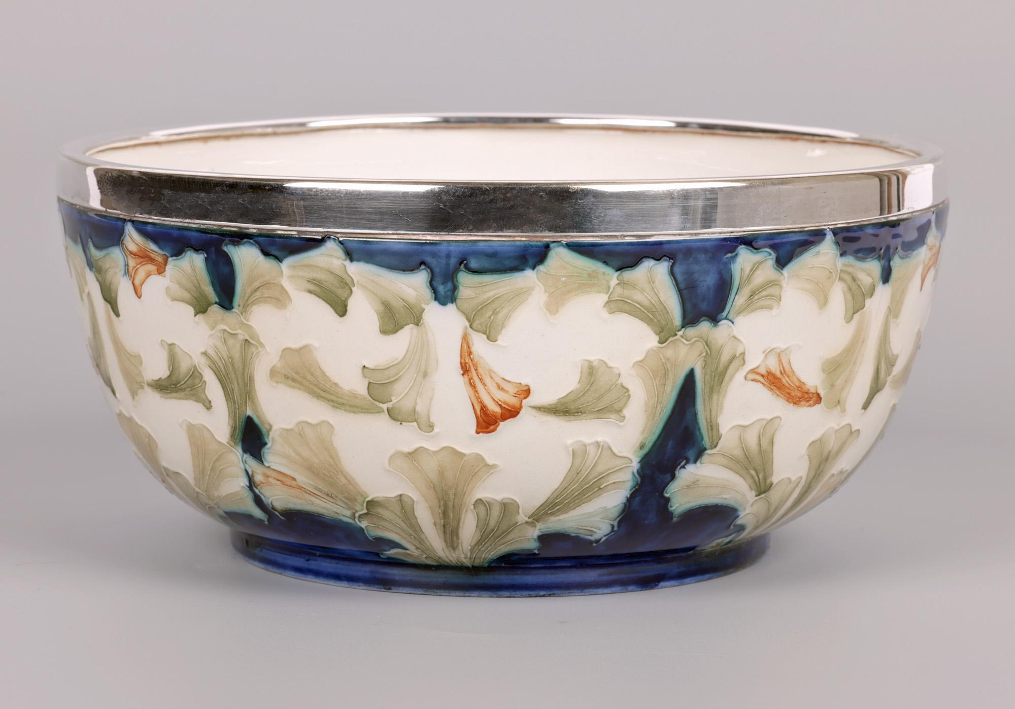 William Moorcroft MacIntyre Art Nouveau Bell Flower Bowl For Sale 3