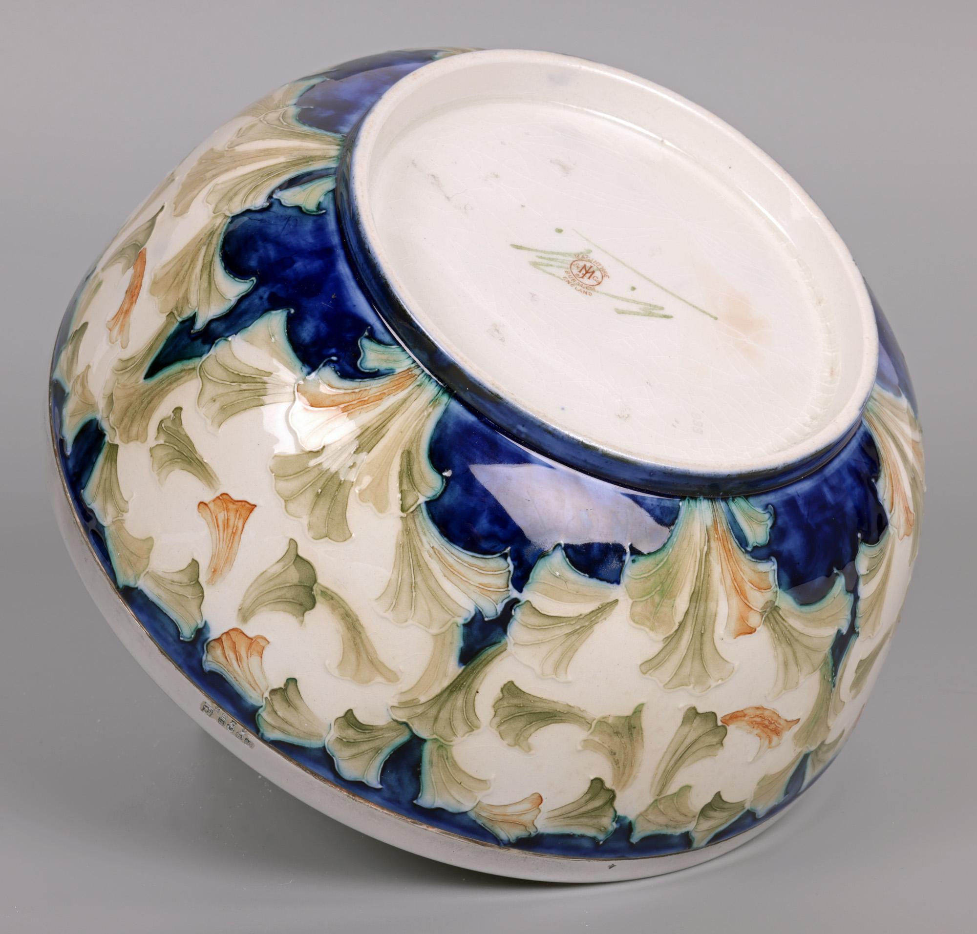 William Moorcroft MacIntyre Art Nouveau Bell Flower Bowl For Sale 4