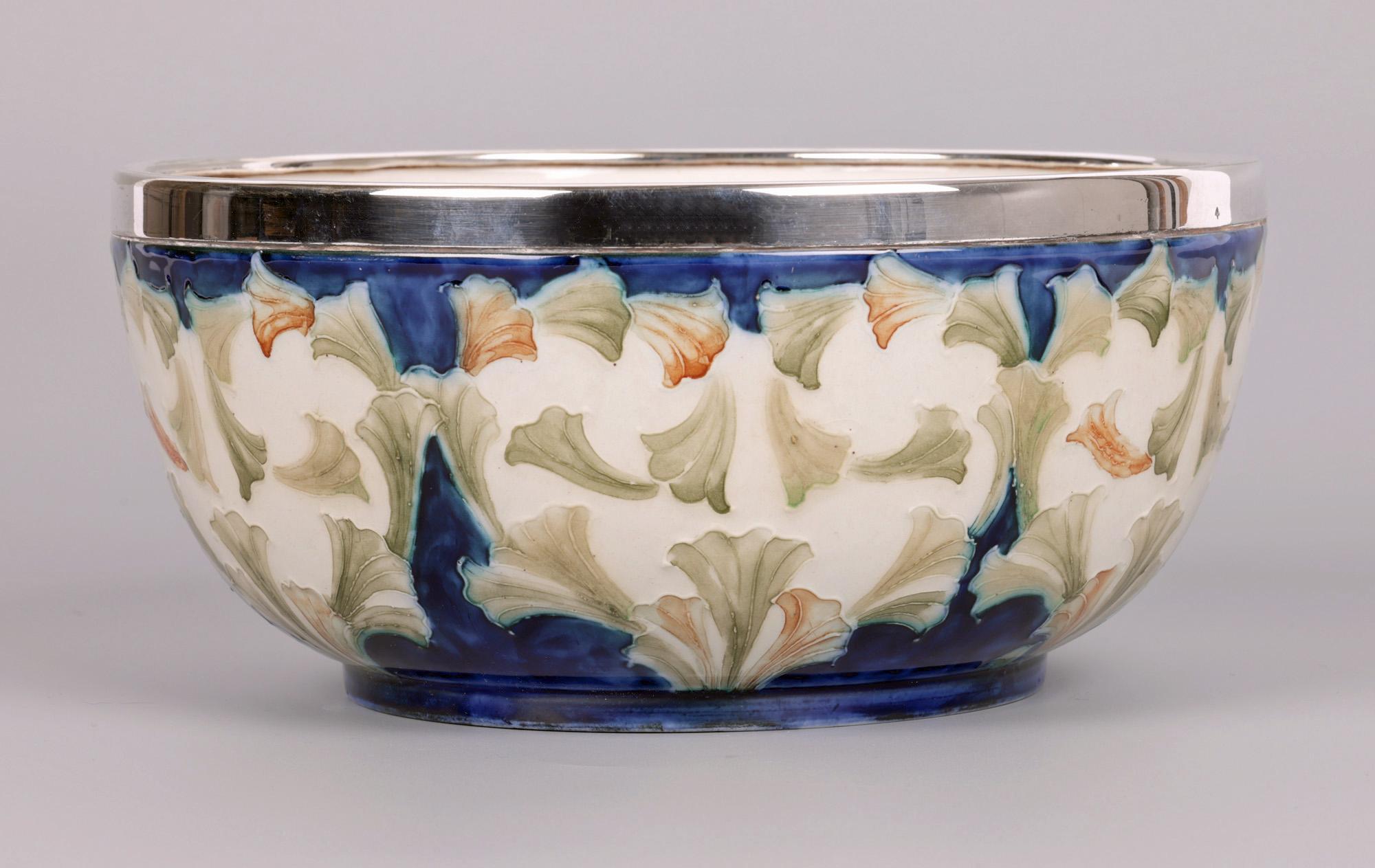 William Moorcroft MacIntyre Art Nouveau Bell Flower Bowl For Sale 6