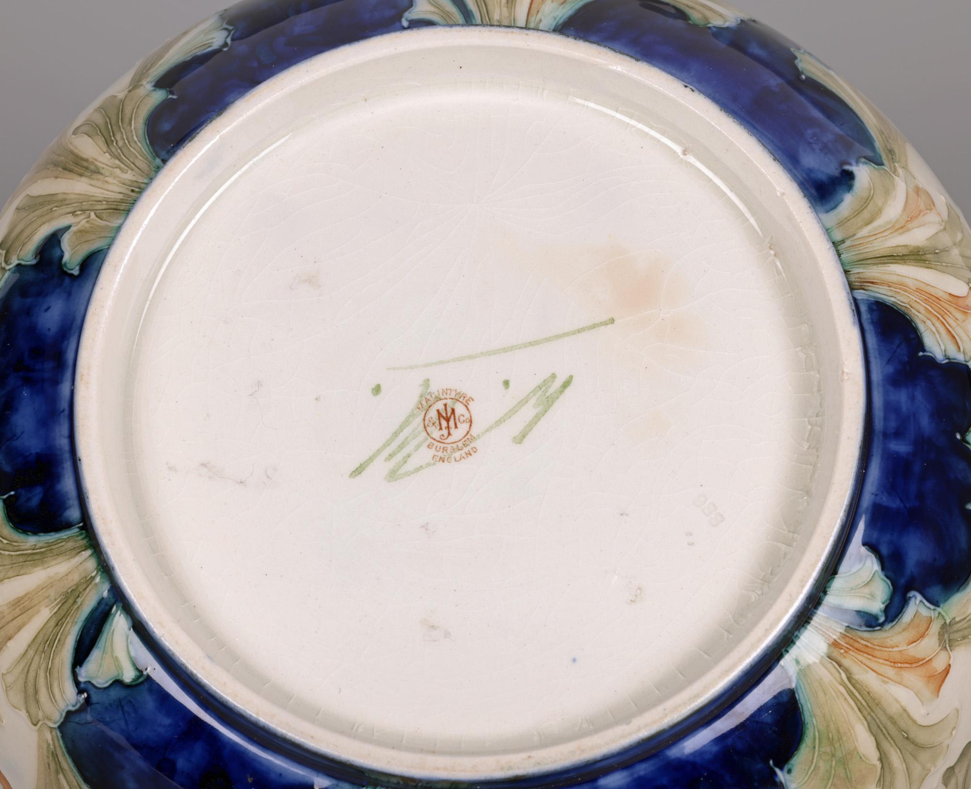 William Moorcroft MacIntyre Art Nouveau Bell Flower Bowl For Sale 7