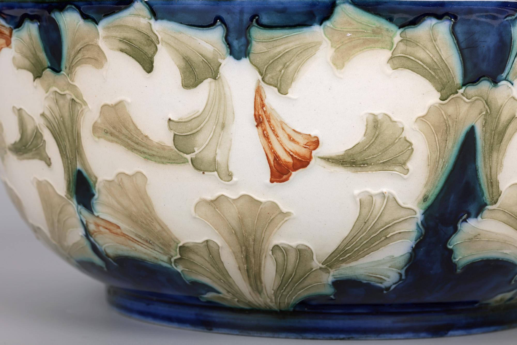 Silver Plate William Moorcroft MacIntyre Art Nouveau Bell Flower Bowl For Sale