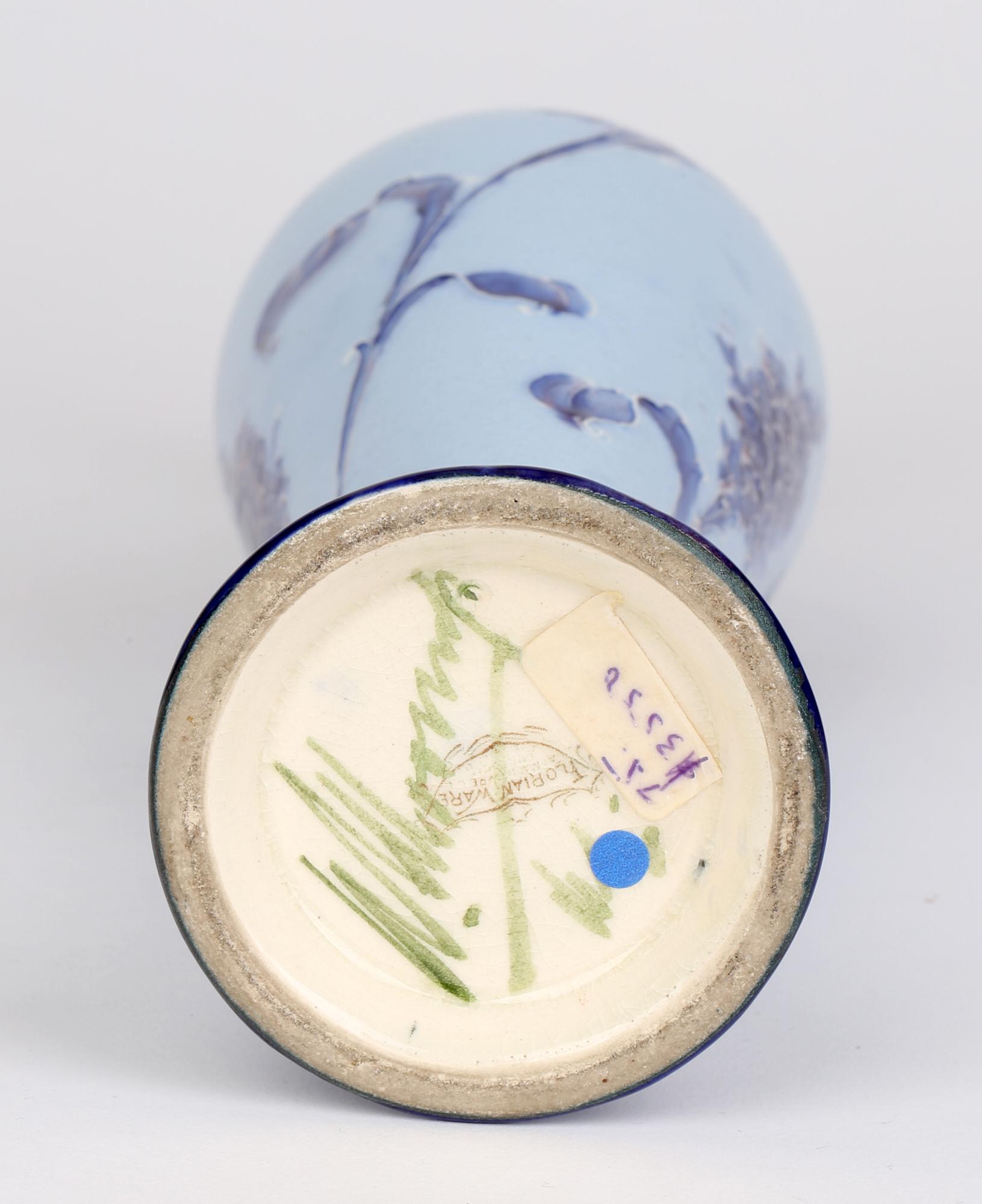 William Moorcroft MacIntyre Art Nouveau Elegantly Shaped Blue Lilac Pottery Jug 3
