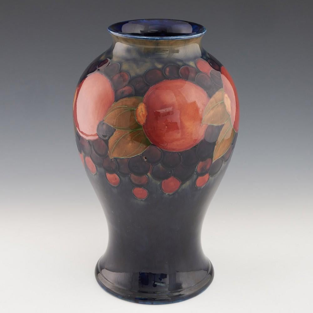 British William Moorcroft Monumental Pomegranate Pattern Vase c1930