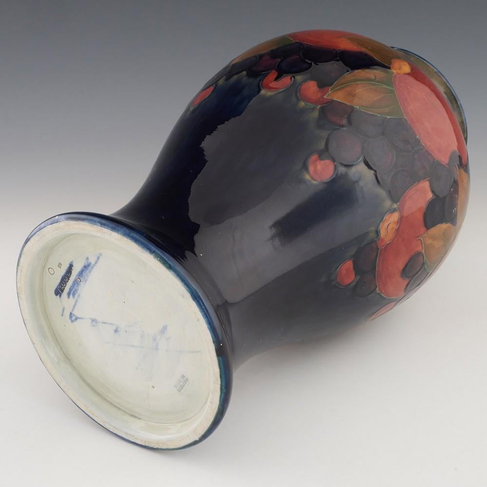 Pottery William Moorcroft Monumental Pomegranate Pattern Vase c1930