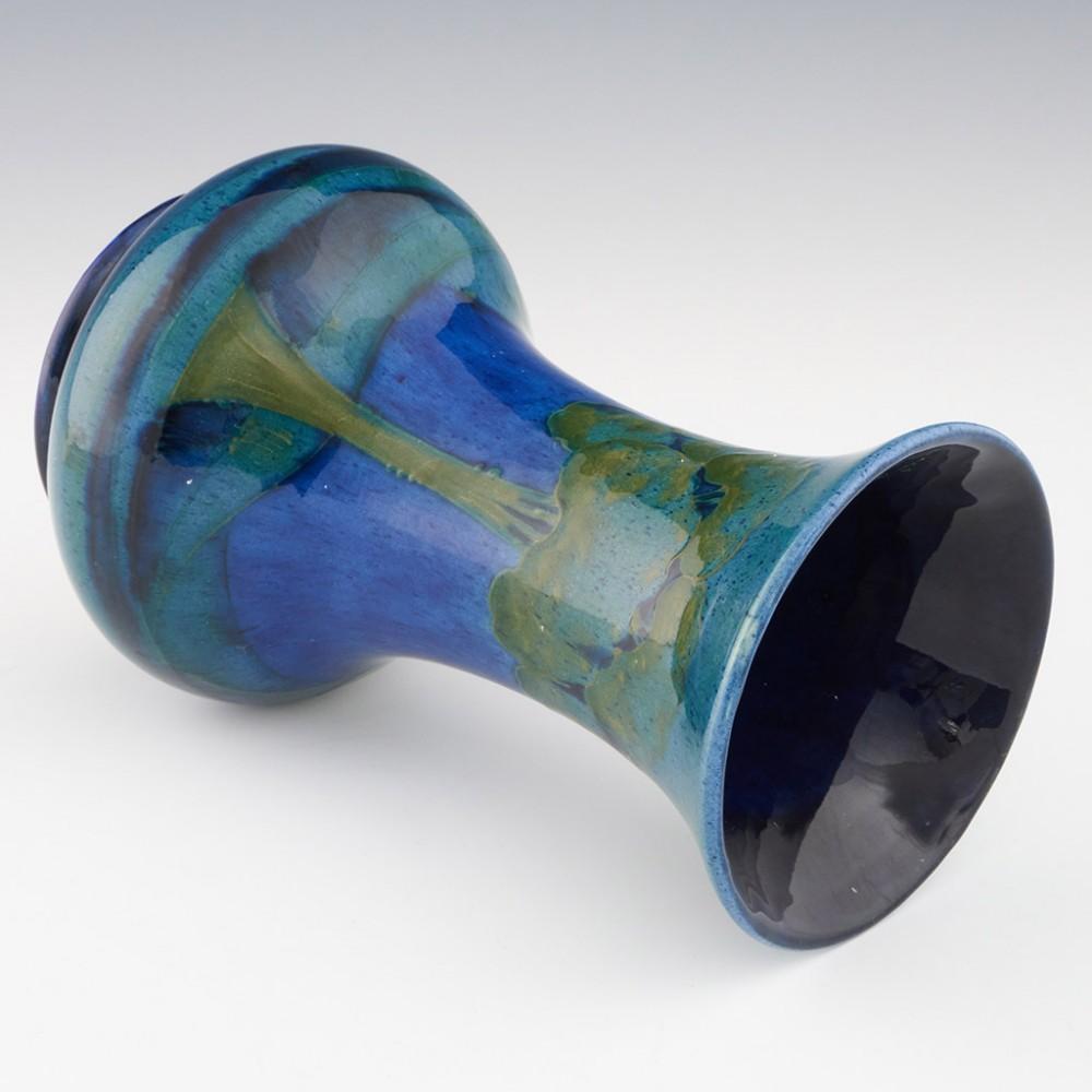 Art Nouveau William Moorcroft Pottery Vase Moonlit Blue  c1925