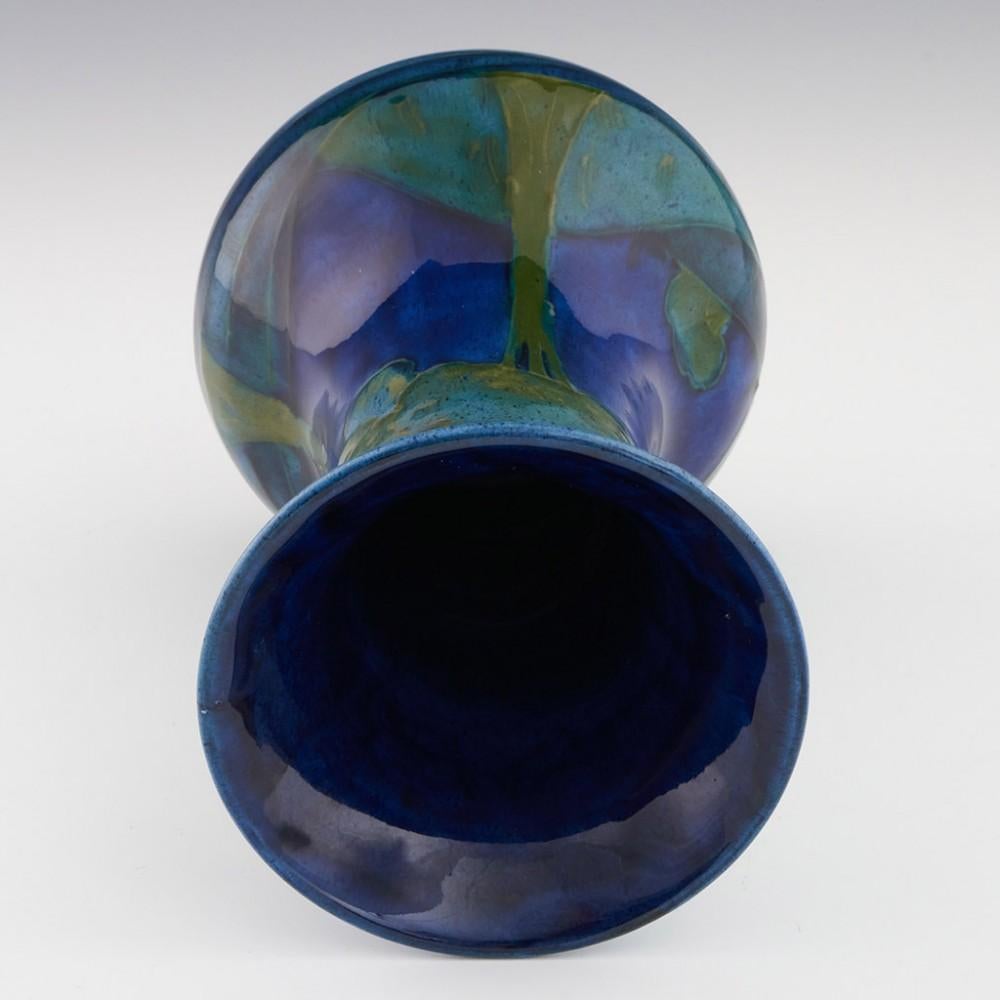 Art Nouveau William Moorcroft Vase - Moonlit Blue c1925 For Sale