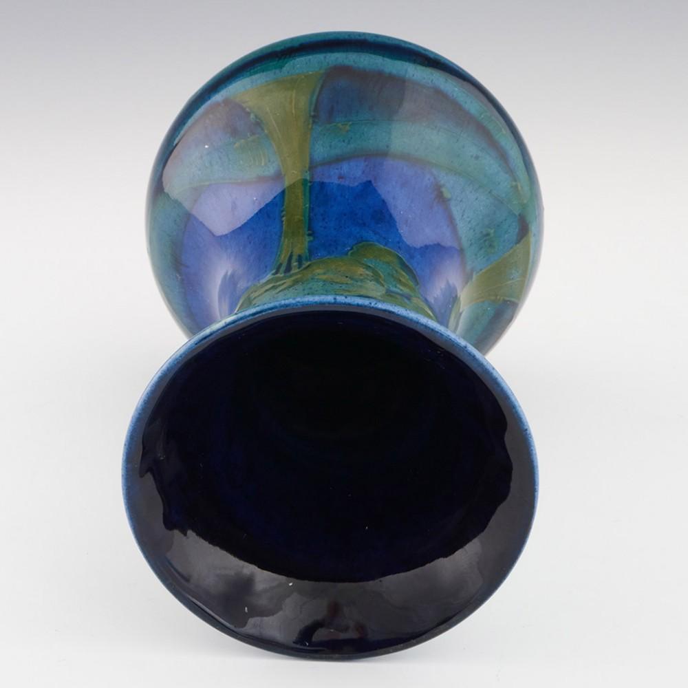 William Moorcroft Pottery Vase Moonlit Blue  c1925 In Good Condition In Tunbridge Wells, GB