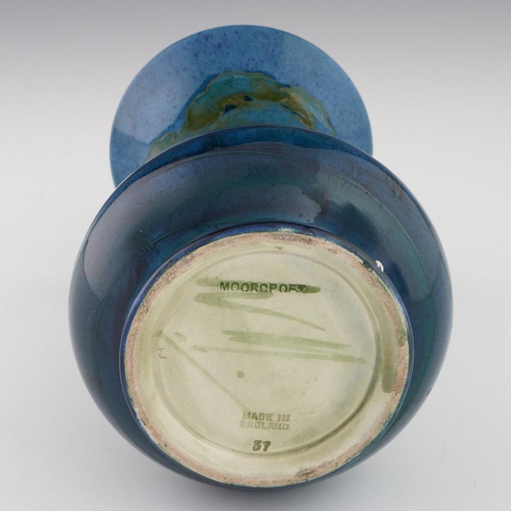 British William Moorcroft Vase - Moonlit Blue c1925 For Sale