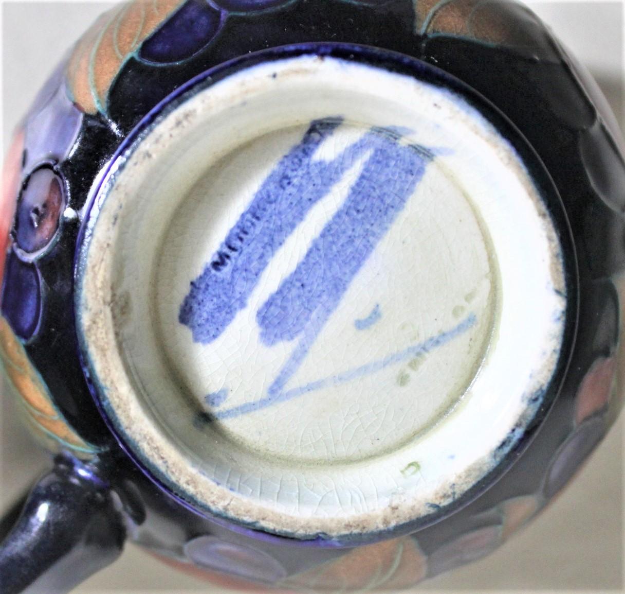 William Moorcroft Pomegranate Patterned Art Pottery Creamer and Sugar Bowl Set 5