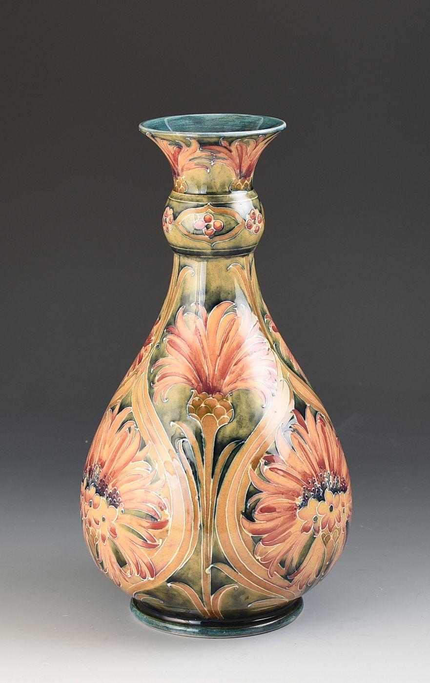 Arts and Crafts William Moorcroft REVIVED CORNFLOWER VASE C.1912