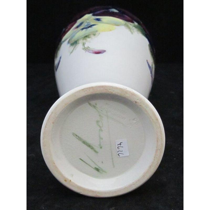 20th Century William Moorcroft Vase Decorated with the Pansy Design, circa 1915 For Sale