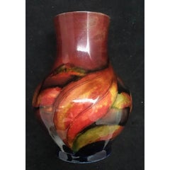 William Moorcroft Vase in a Flambe Glaze, c1930
