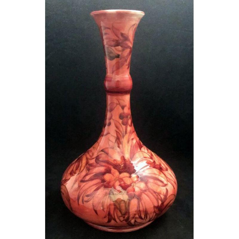 William Moorcroft vase in a flambe glaze in the 
