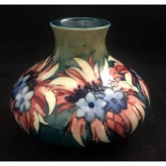 William Moorcroft Vase in the "Cornflower" Design, circa 1920s