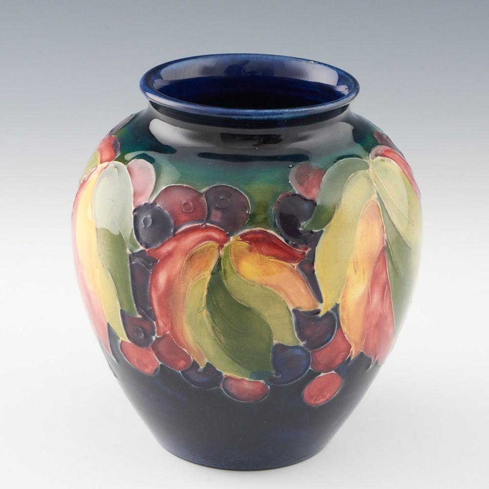 Art Nouveau William Moorcroft Wisteria Plum Vase c1940