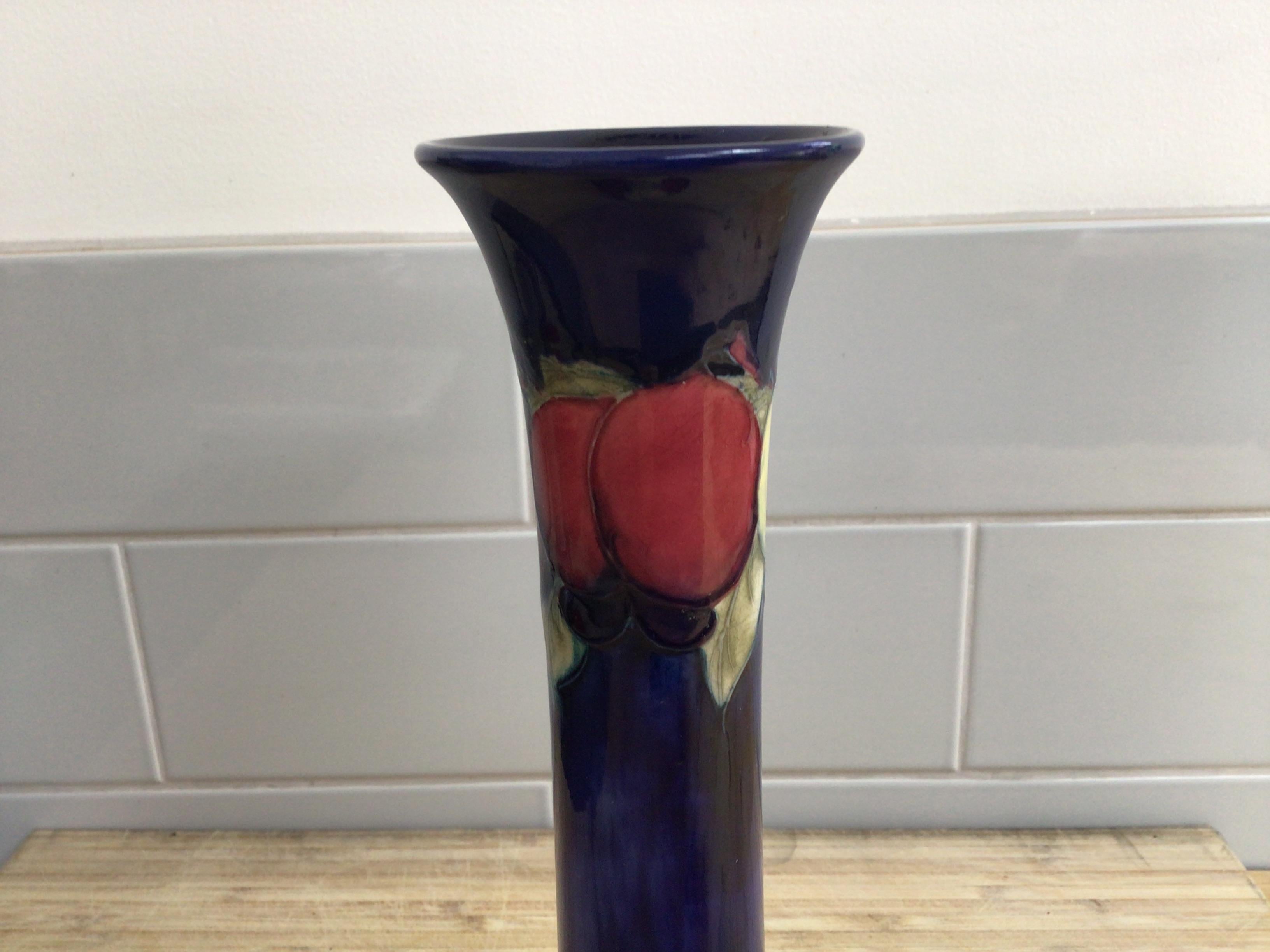 William Moorecroft Large Signed Vase Decorated in the Wisteria Design c1940’s 5