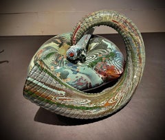 Pestle & Mortar Group.  Contemporary blown glass sculpture