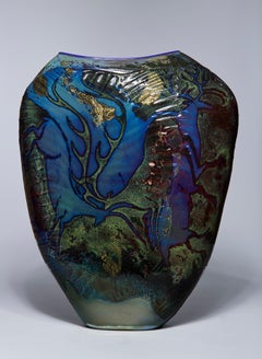Petroglyph Vessel, Large Contemporary Figural Glass Blown Form