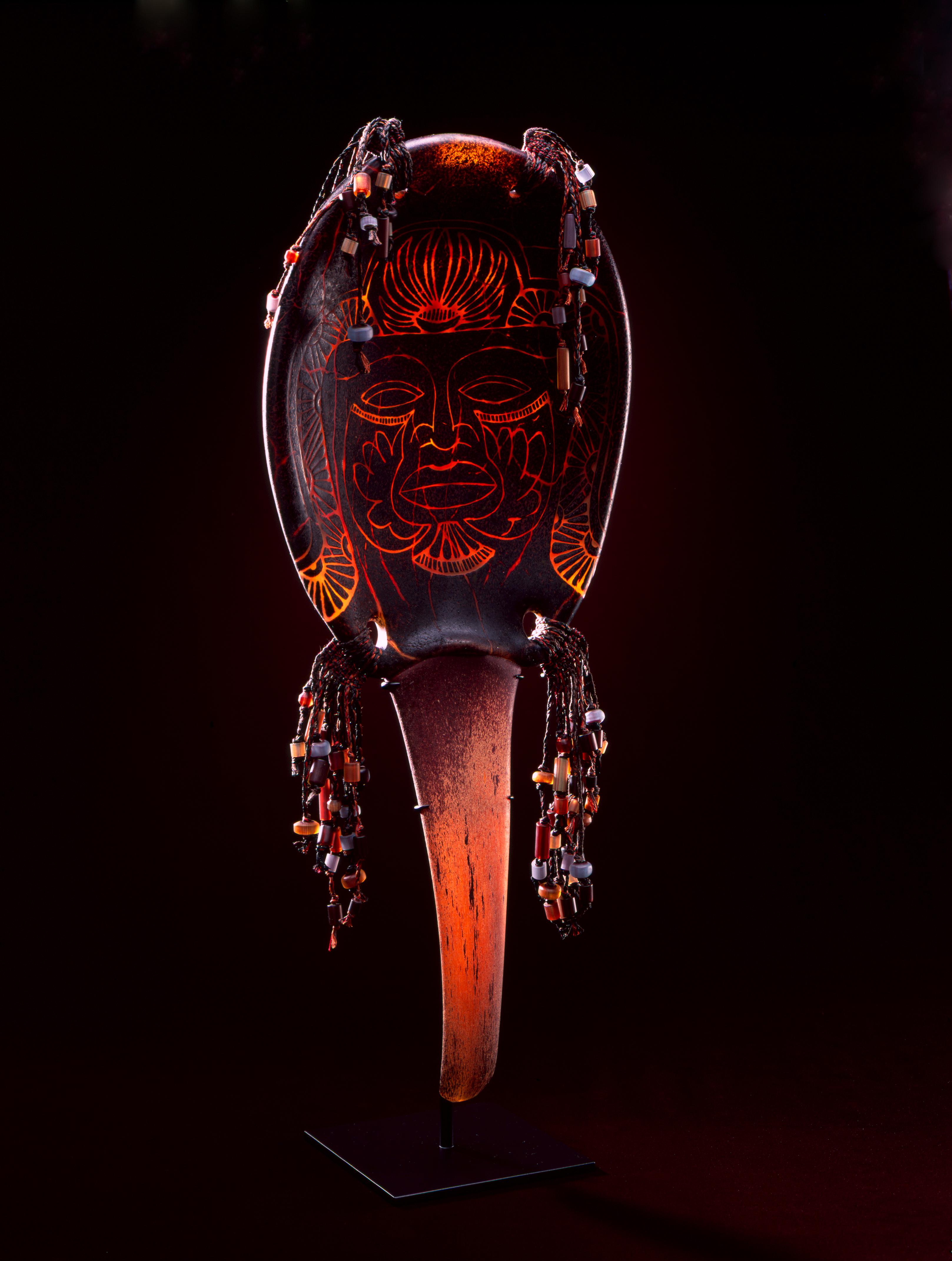 William Morris (b. 1957) Standing Stone, Contemporary blown glass