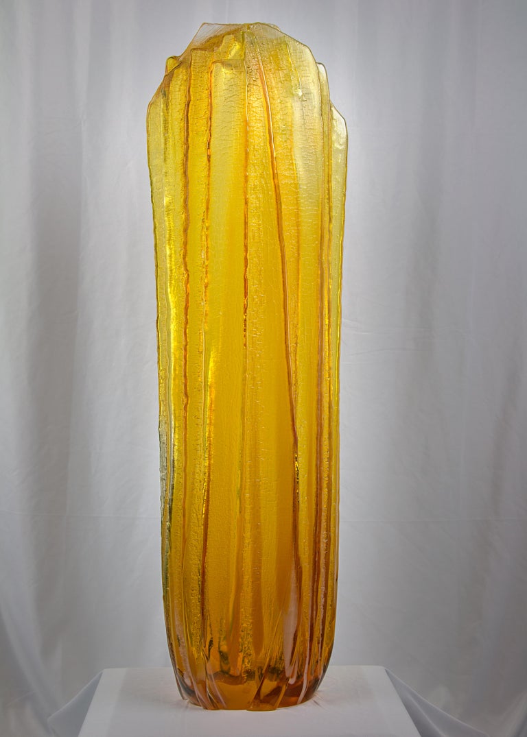 William Morris (b. 1957) Standing Stone, Contemporary blown glass