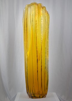 Standing Stone, Contemporary blown glass sculpture, Contemporary glass art