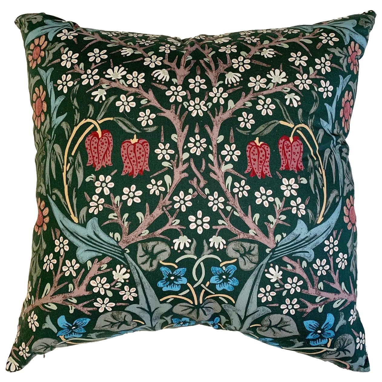 William Morris Blackthorn Pillow