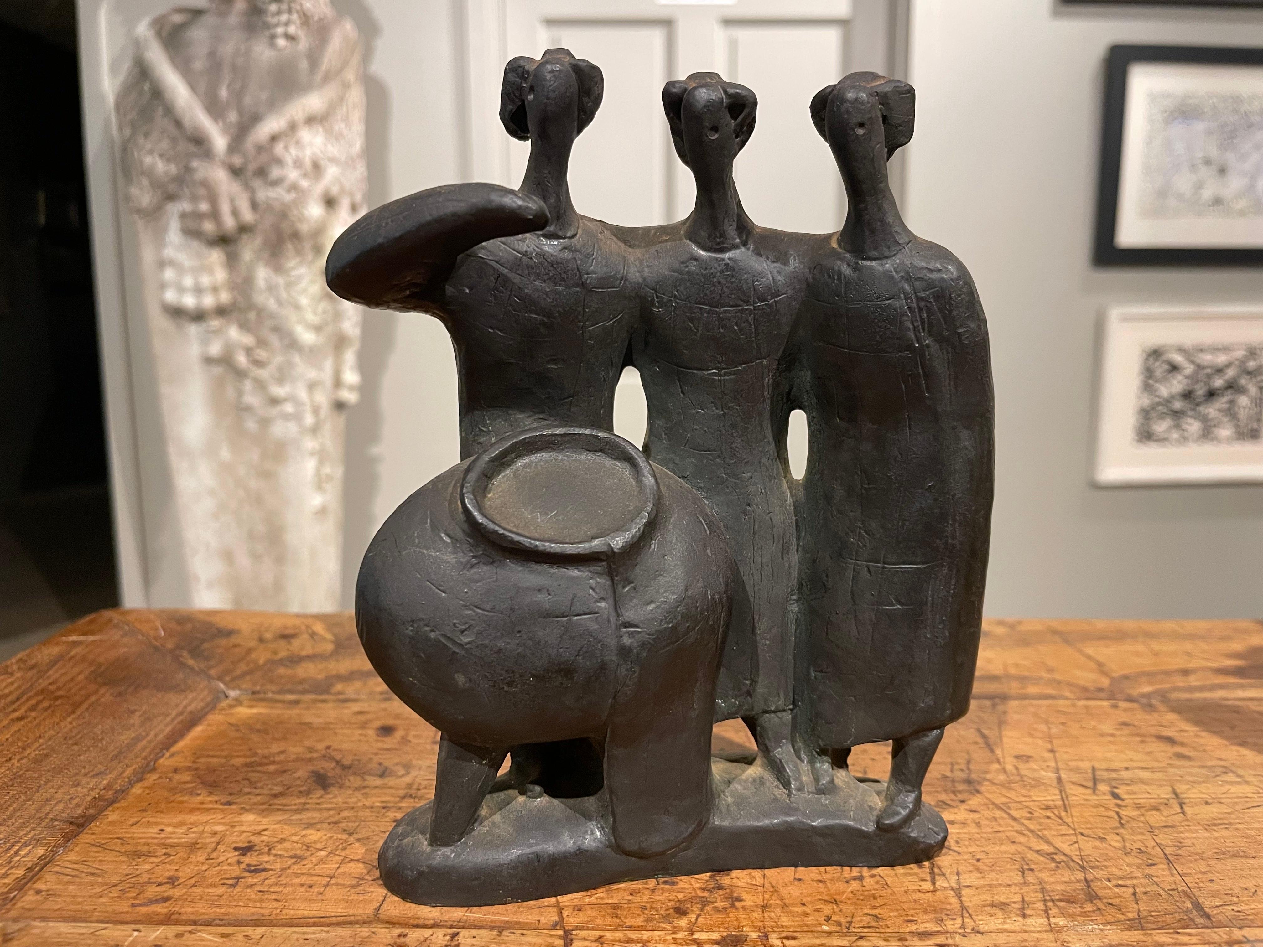 Escultura Bubble Bubble Macbeth, bronce estadounidense del siglo XX en venta 3