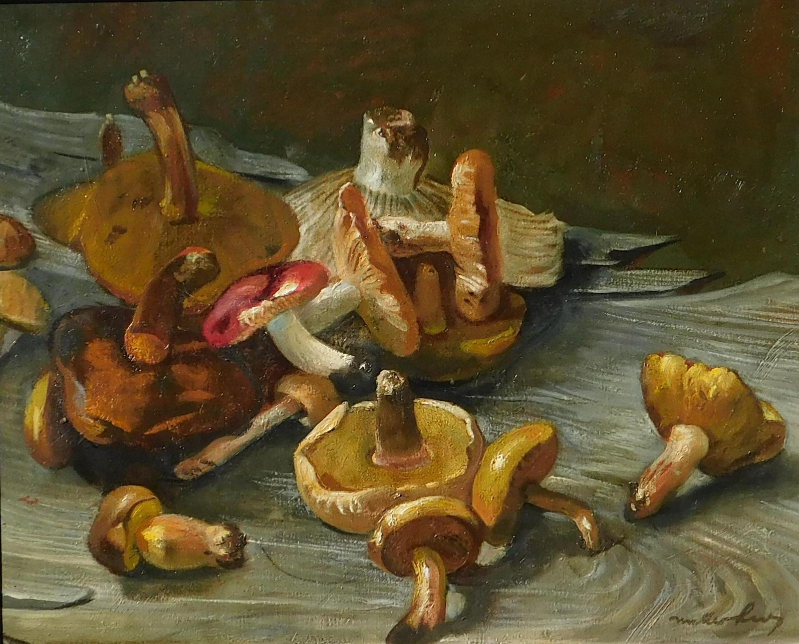 William Muller-Lux Oil on Canvas “Mushrooms from the Moggollon Rim” in vendita 1