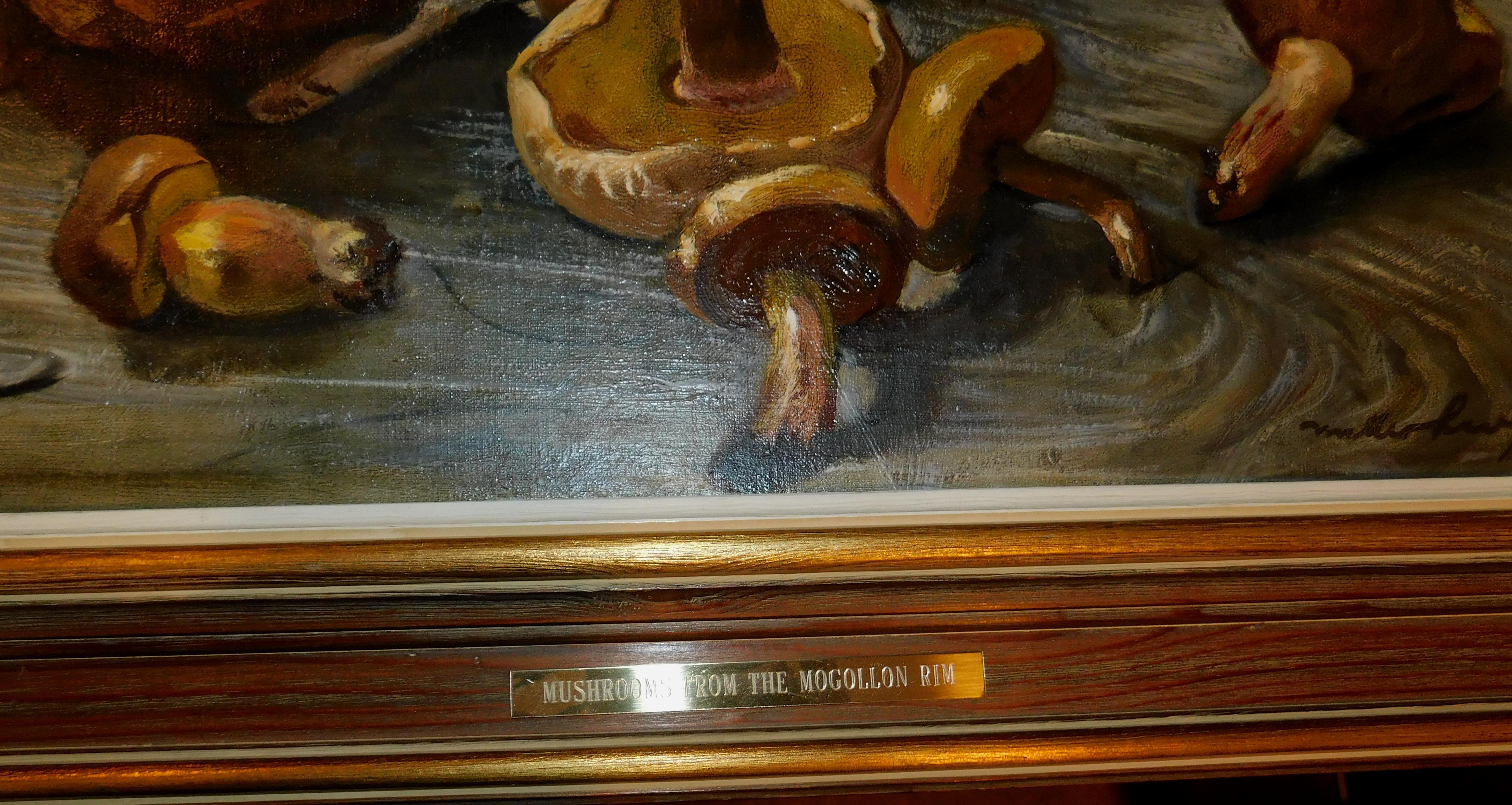 William Muller-Lux Oil on Canvas “Mushrooms from the Moggollon Rim” in vendita 4