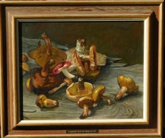 William Muller-Lux Oil on Canvas “Mushrooms from the Moggollon Rim”