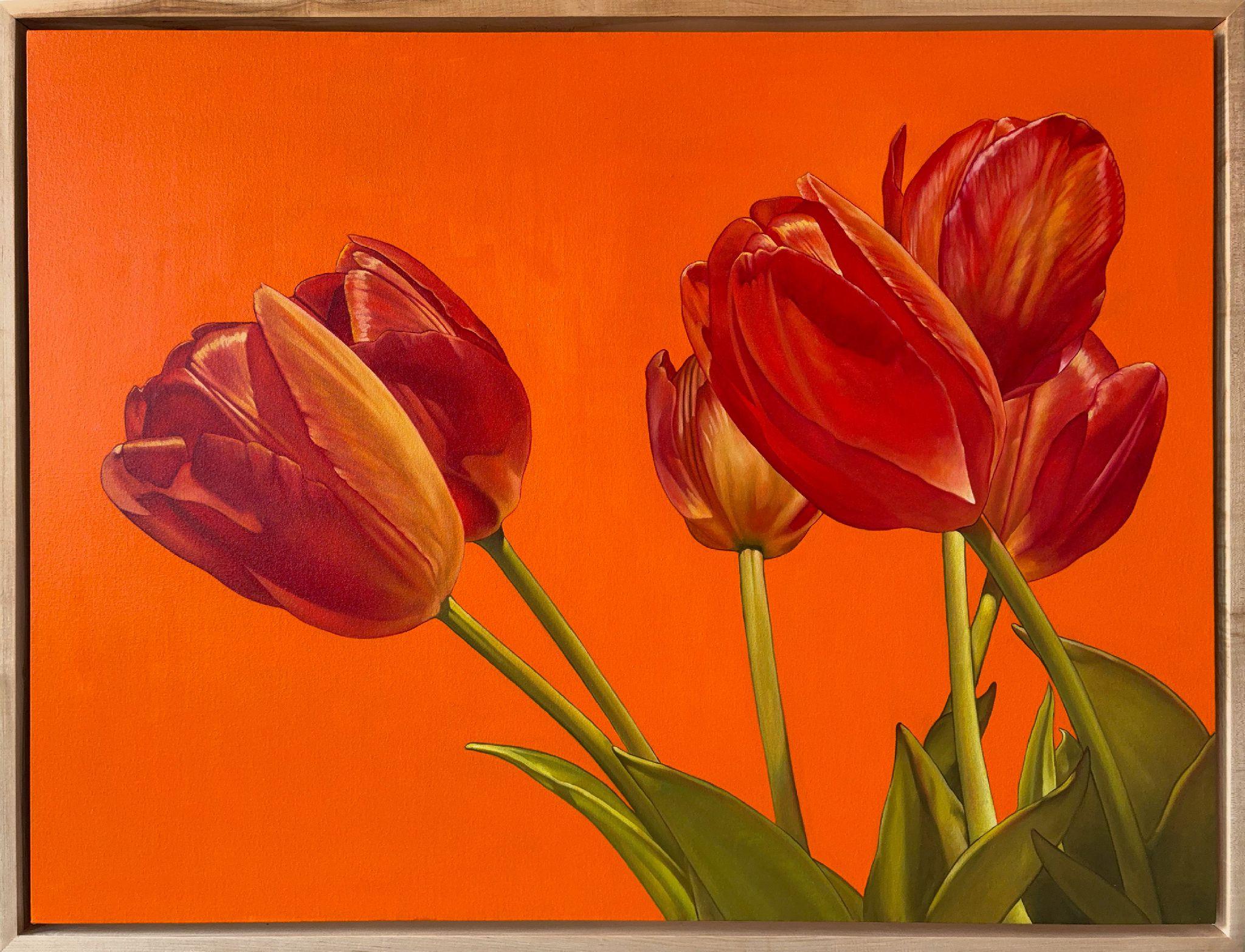 Tulipes hollandaises - Painting de William Nelson