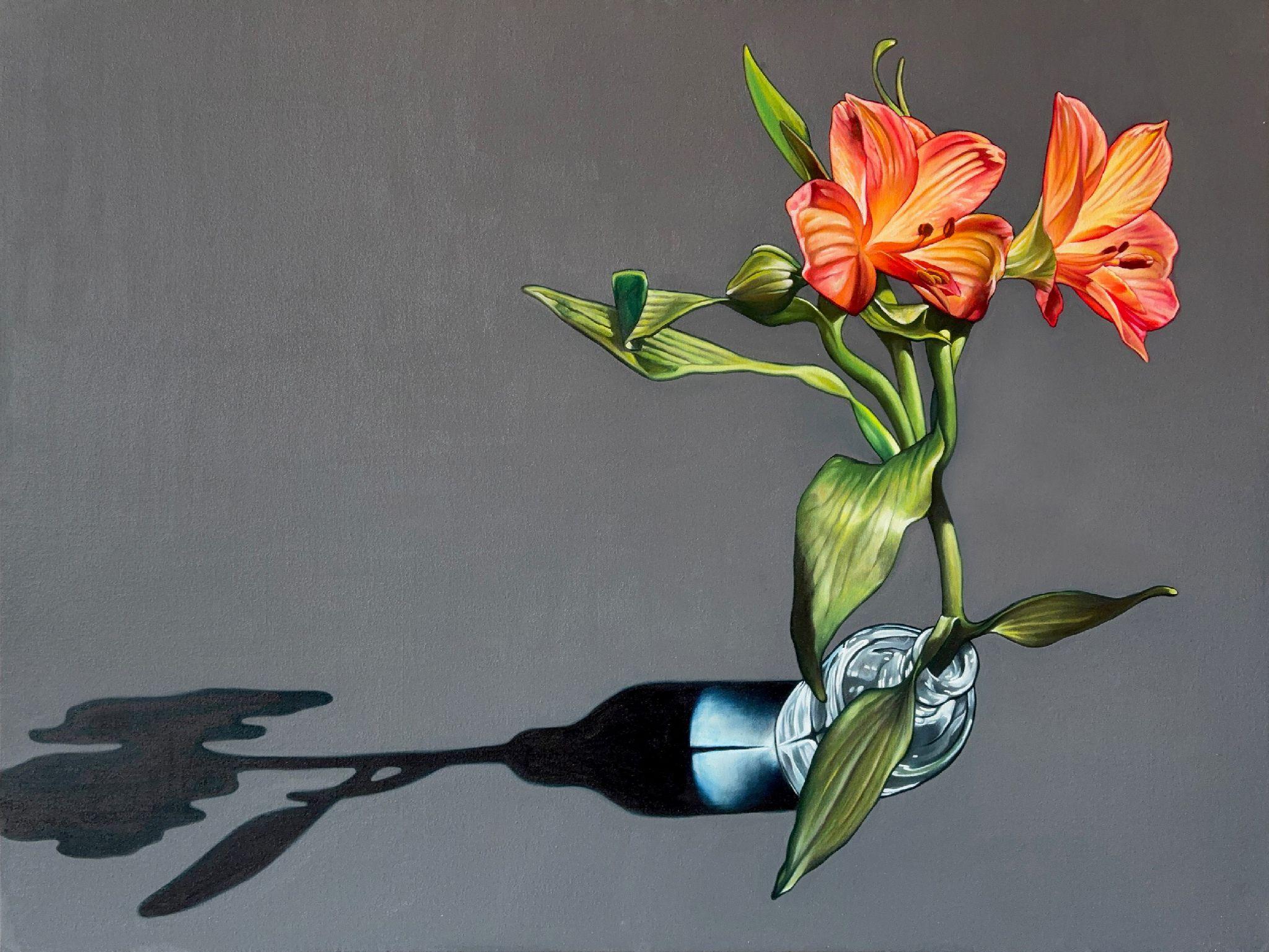 Still-Life Painting William Nelson - Lys du Pérou