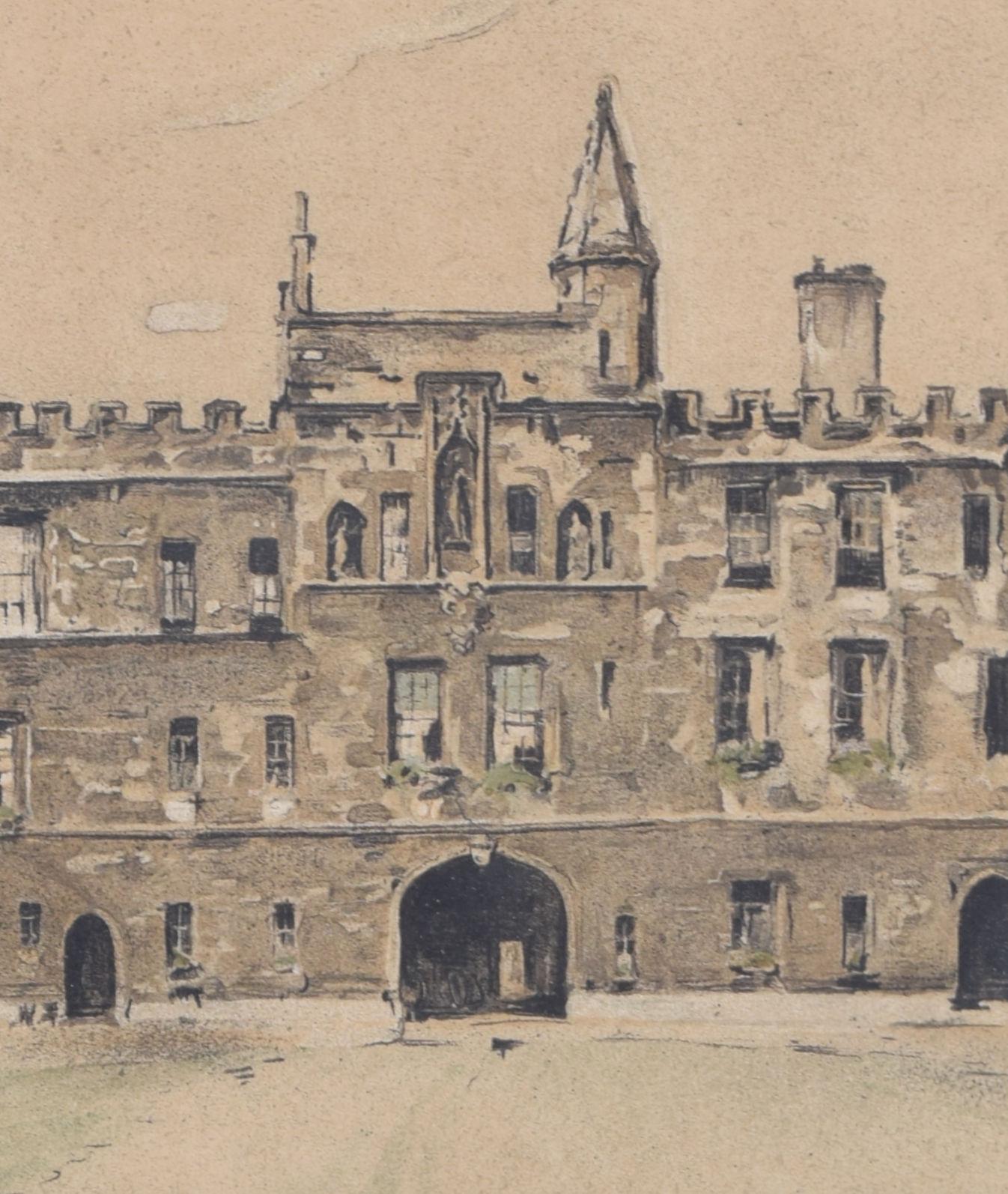 New College, Oxford Lithographie von William Nicholson im Angebot 3