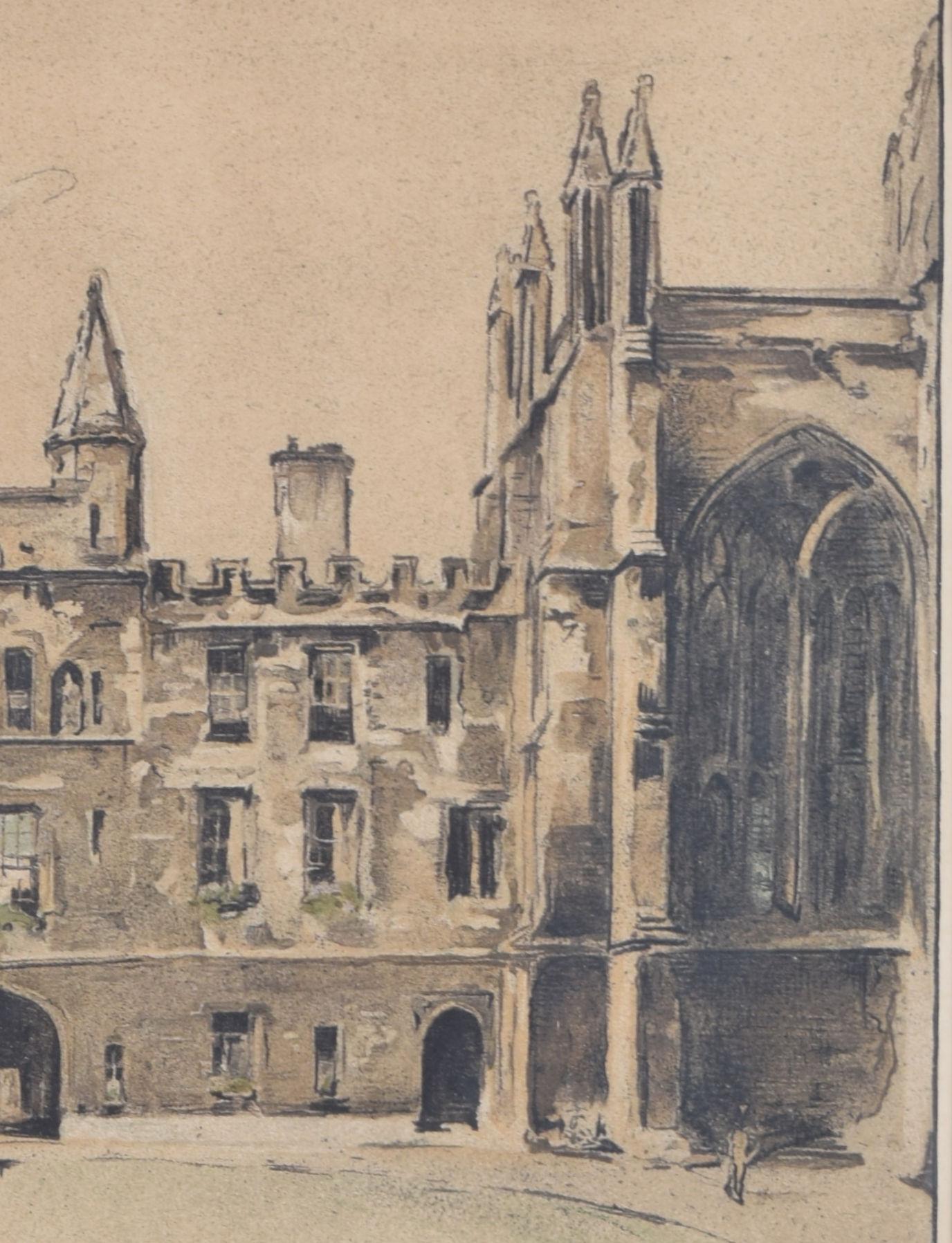 New College, Oxford Lithographie von William Nicholson im Angebot 4