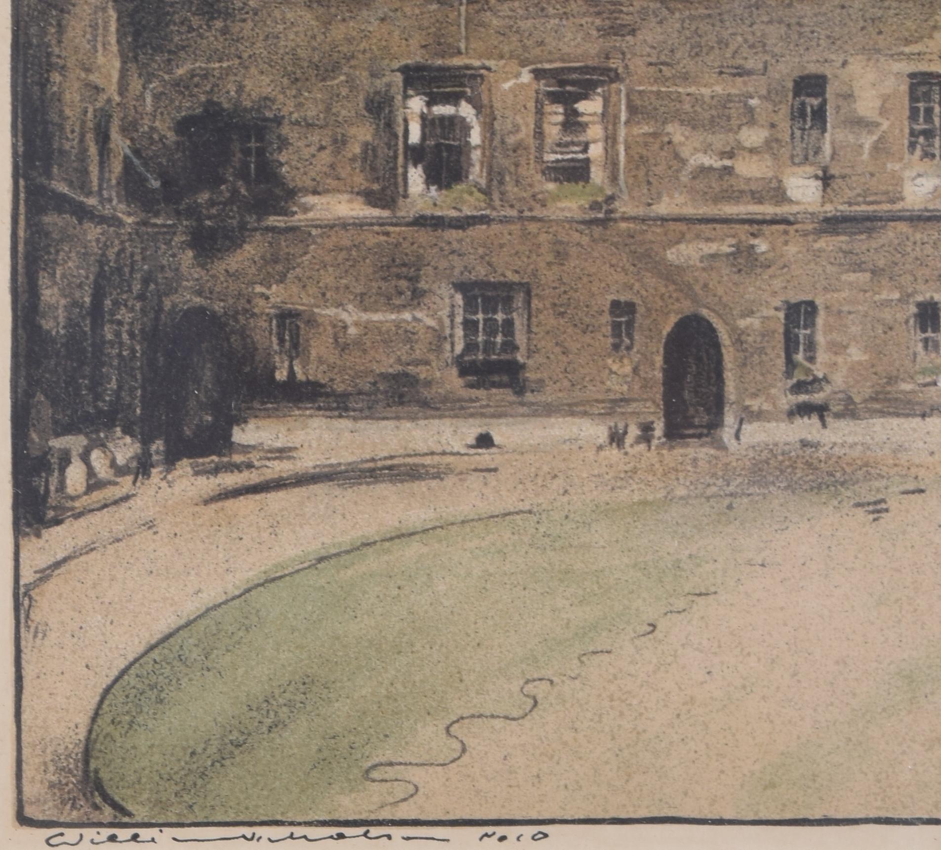 New College, Oxford Lithographie von William Nicholson im Angebot 5