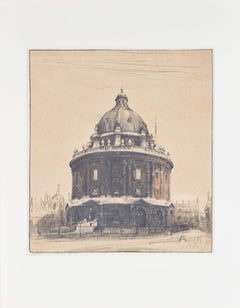 Radcliffe Camera, University of Oxford lithograph by William Nicholson