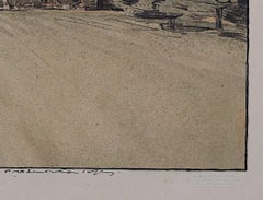 St John's College, Oxford II, Lithograph by William Nicholson