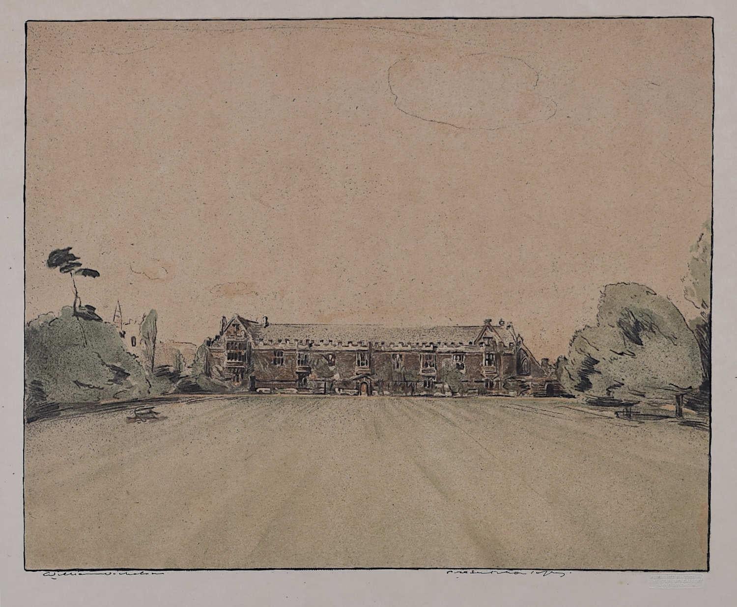 To see our other views of Oxford and Cambridge, scroll down to "More from this Seller" and below it click on "See all from this Seller" - or send us a message if you cannot find the view you want.

William Nicholson (1872 - 1949)
St John's College,