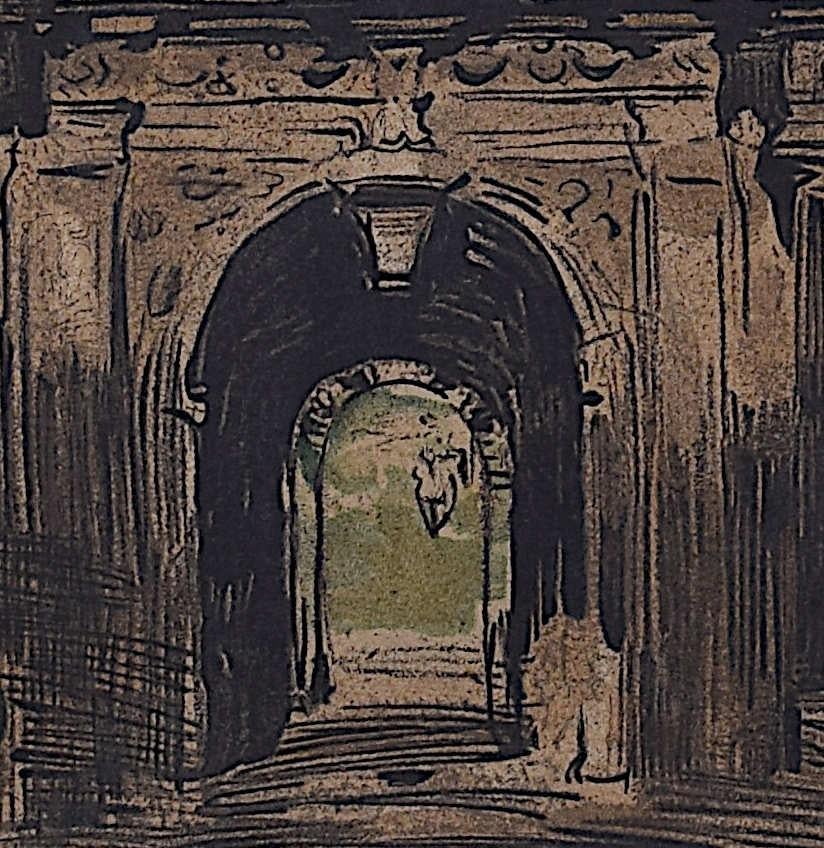 St John's College, Oxford, Litografía de William Nicholson en venta 2